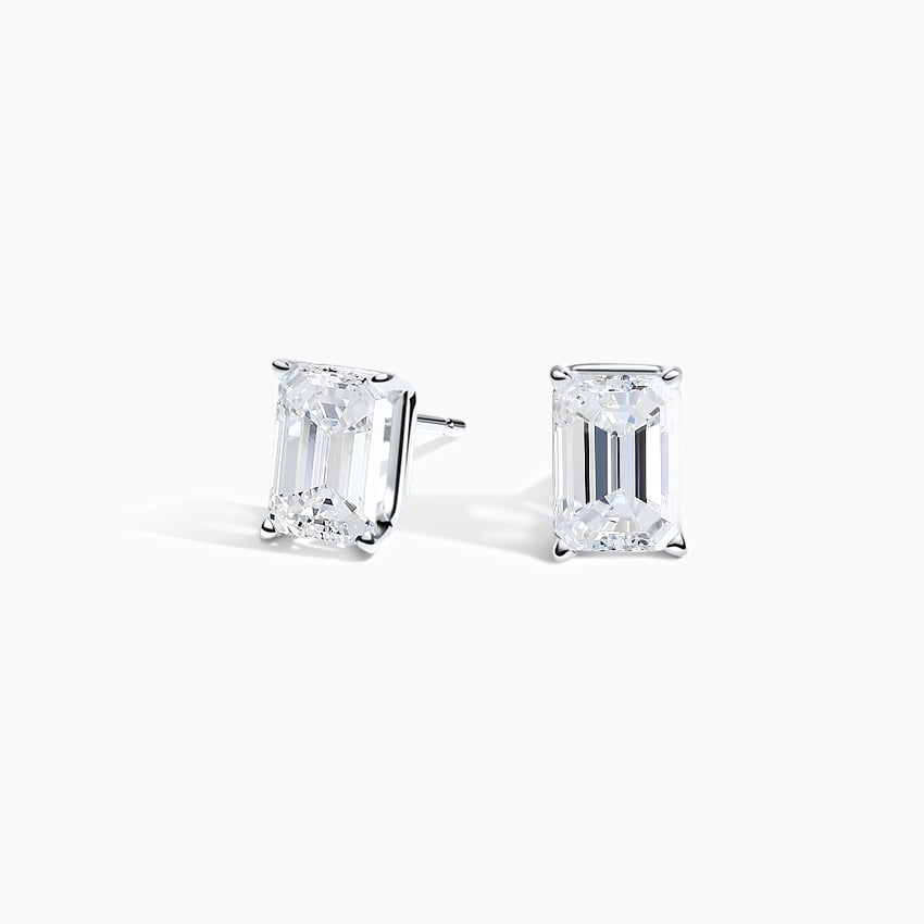 Emerald Cut Lab Grown Diamond Stud Earrings (1 ct. tw.)