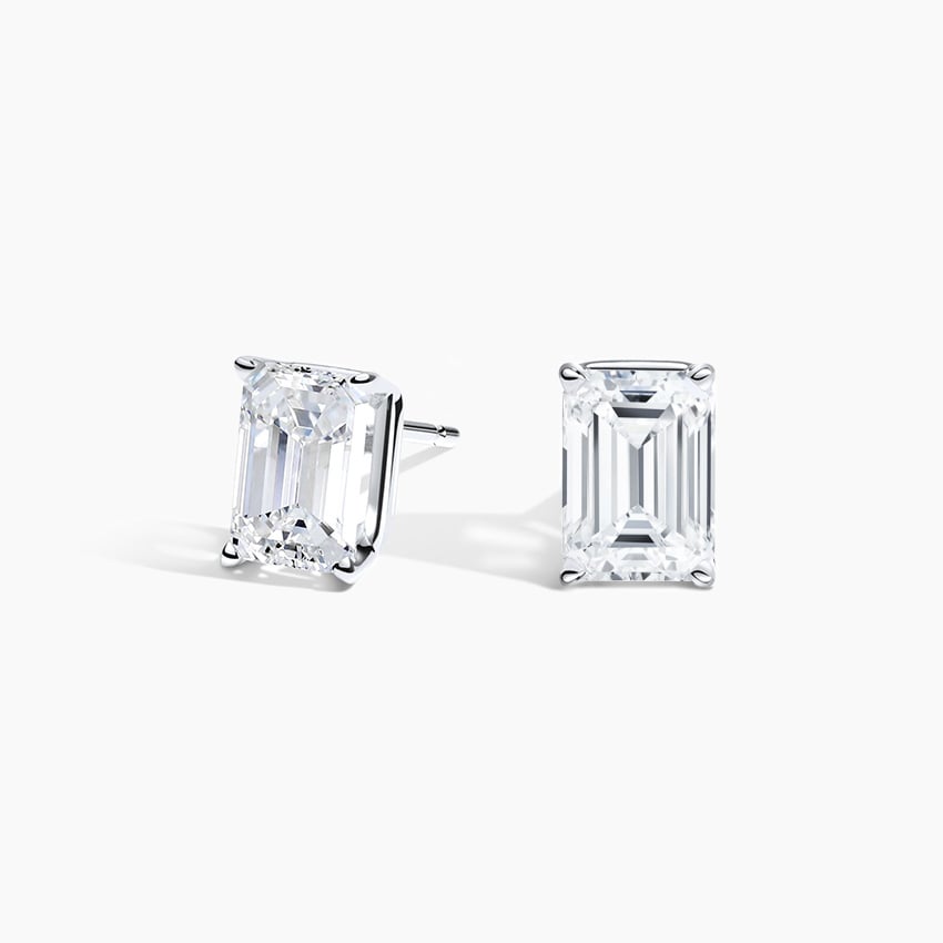 Emerald Cut Lab Grown Diamond Stud Earrings (2 ct. tw.)