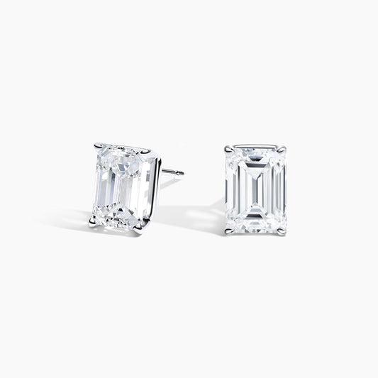 Emerald Cut Lab Grown Diamond Stud Earrings (1 ct. tw.)