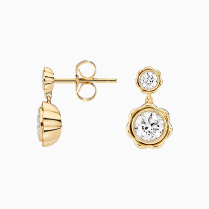 Carbon Capture Lab Diamond Flower Earrings (3/4 ct. tw.)