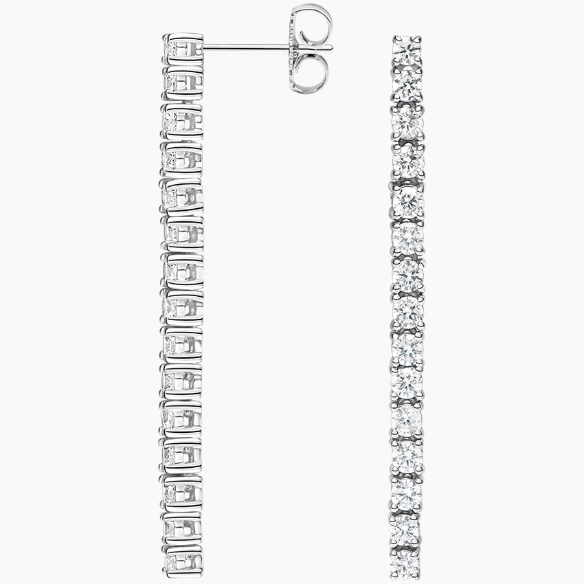 Lab Diamond Tennis Earrings (1 2/5 ct. tw.)