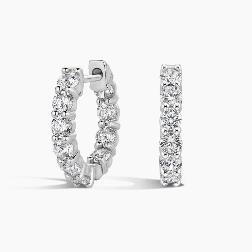 Petite Alisha Lab Diamond Huggie Earrings (1 1/2 ct. tw.)