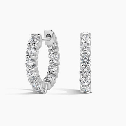 Petite Alisha Lab Diamond Huggie Earrings (1 1/2 ct. tw.)