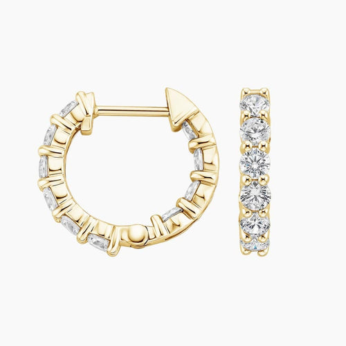 Petite Alisha Lab Diamond Huggie Earrings (1 1/2 ct. tw.)