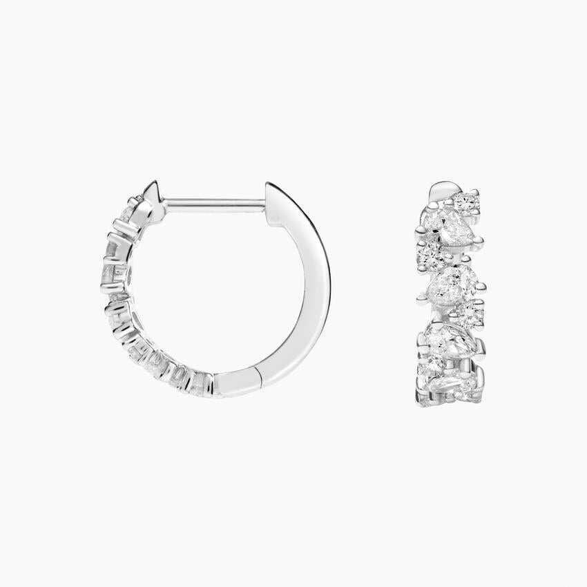 Olivetta Lab Diamond Hoop Earrings (2/3 ct. tw.)