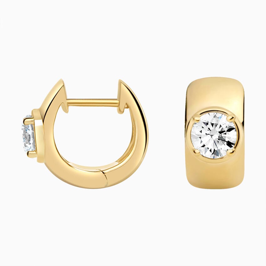 Billie Lab Diamond Wide Hoop Earrings (1 ct. tw.)