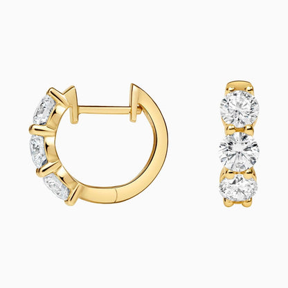 Zelda Lab Diamond Huggie Hoop Earrings (1 1/2 ct. tw.)