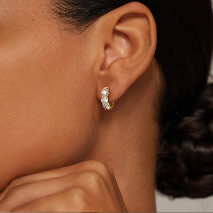 Zelda Lab Diamond Huggie Hoop Earrings (1 1/2 ct. tw.)
