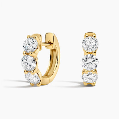 Zelda Lab Diamond Huggie Hoop Earrings (1 1/2 ct. tw.)