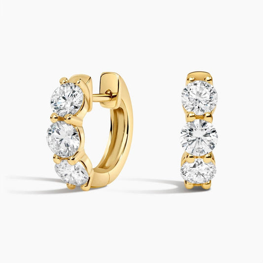 Zelda Lab Diamond Huggie Hoop Earrings (1 1/2 ct. tw.)