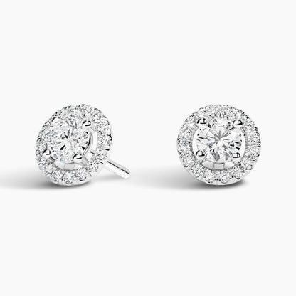 Lab Grown Diamond Halo Stud Earrings (1 1/5 ct. tw.)