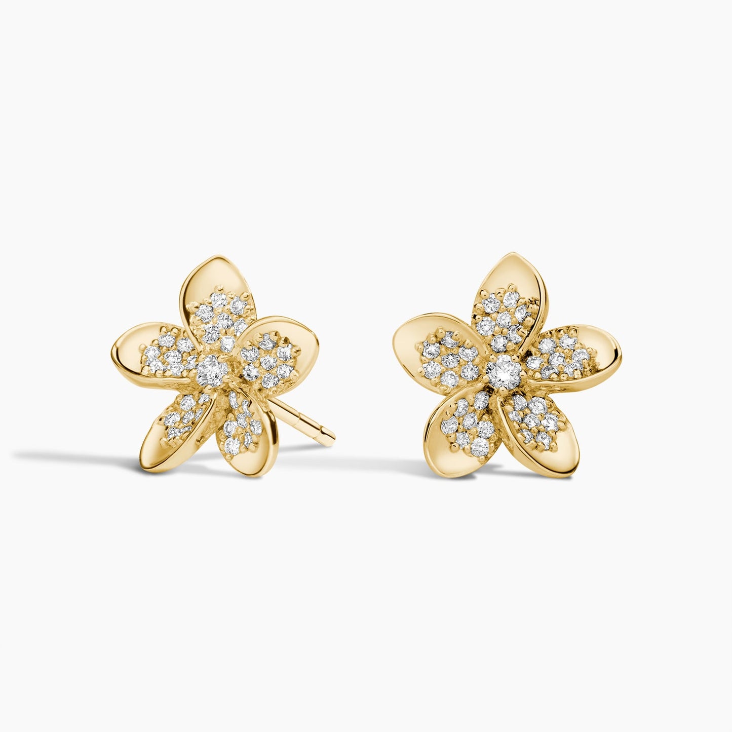 Plumeria Lab Diamond Stud Earrings (1/4 ct. tw.)