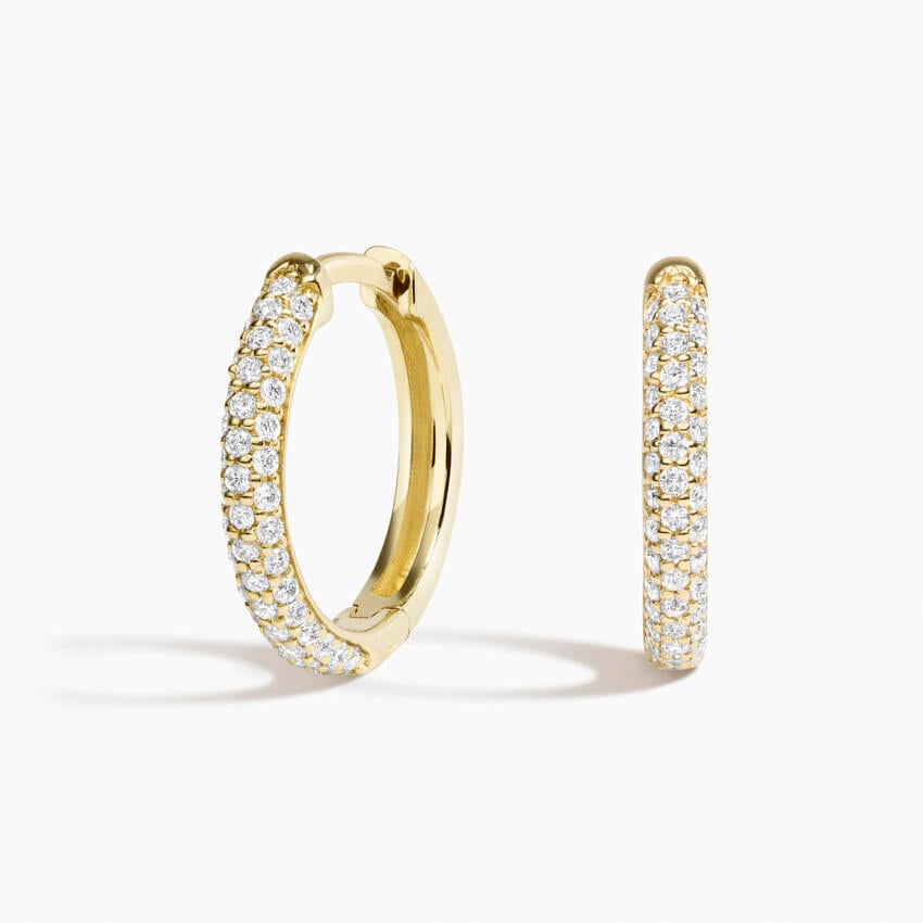 Lab Diamond Tube Huggie Earrings (1/3 ct. tw.)