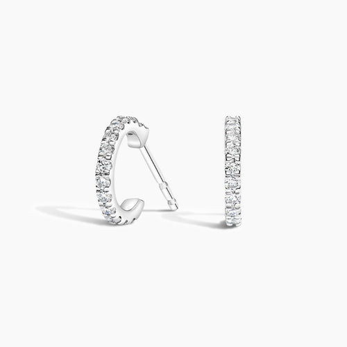 Pavé Lab Diamond Huggie Earrings (1/5 ct. tw.)