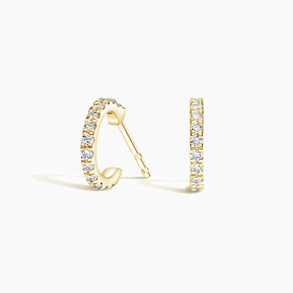 Pavé Lab Diamond Huggie Earrings (1/5 ct. tw.)