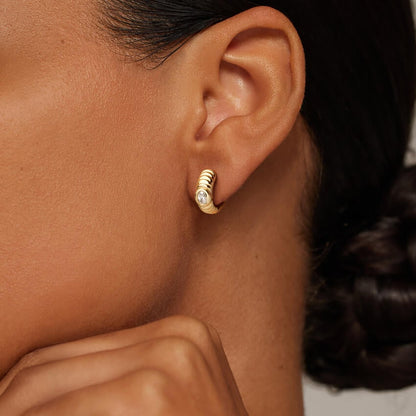 Vera Lab Diamond Hoop Earrings (1/3 ct. tw.)