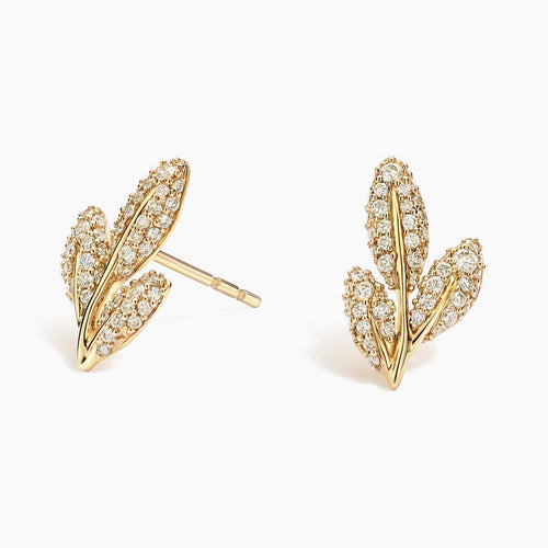 Jane Goodall Olive Branch Lab Diamond Stud Earrings (1/10 ct. tw.)