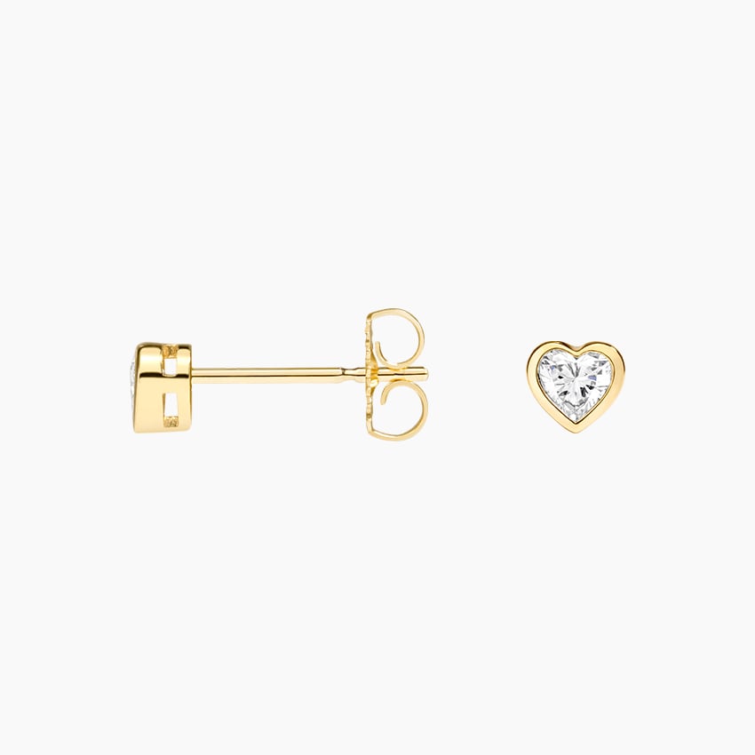 Lab Diamond Bezel Stud Earrings (1/4 ct. tw.)