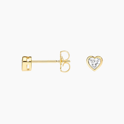 Lab Diamond Bezel Stud Earrings (1/4 ct. tw.)