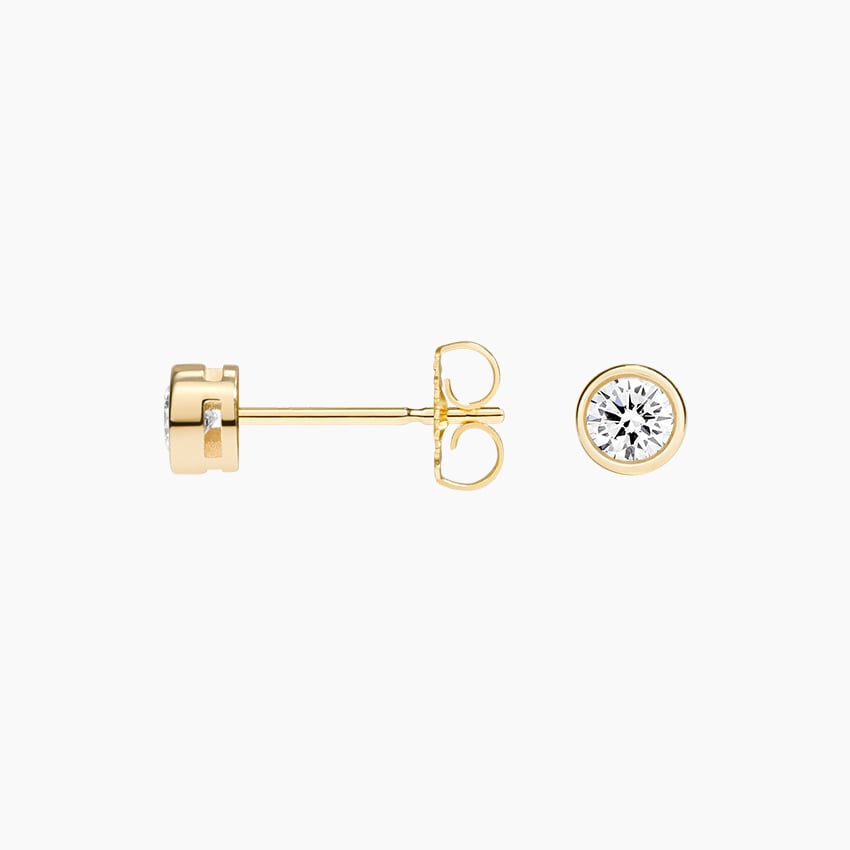Lab Diamond Bezel Stud Earrings (1/4 ct. tw.)