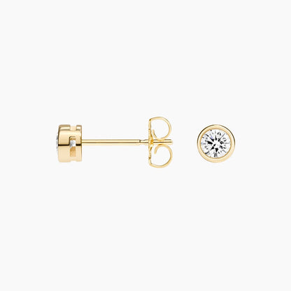 Lab Diamond Bezel Stud Earrings (1/4 ct. tw.)