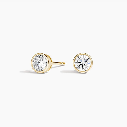Lab Diamond Bezel Stud Earrings (1/2 ct. tw.)