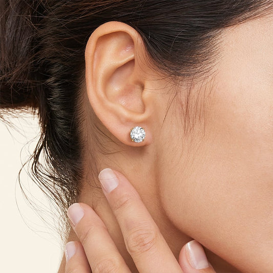 Claw Prong Certified Lab Diamond Stud Earrings (3 ct. tw.)