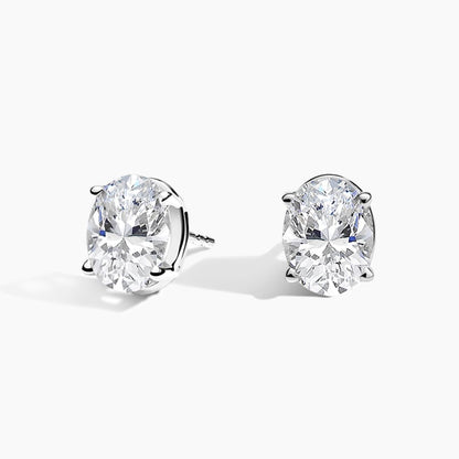 Oval Lab Grown Diamond Stud Earrings (2 ct. tw.)