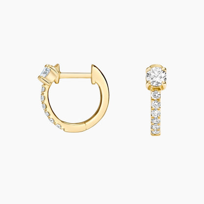 Taylor Lab Diamond Huggie Earrings (1/3 ct. tw.) in 14K Yellow Gold