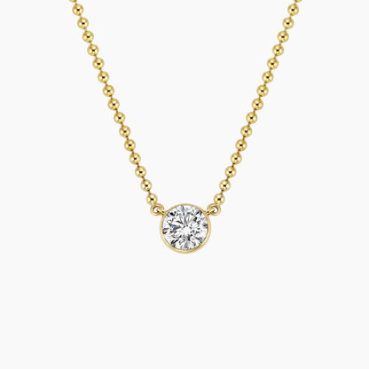 Lab Diamond Bezel Bead Chain Necklace (3/4 ct. tw.)