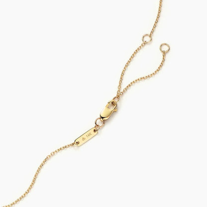 Jane Goodall Leaf Lab Diamond Pendant Necklace in 14K Yellow Gold