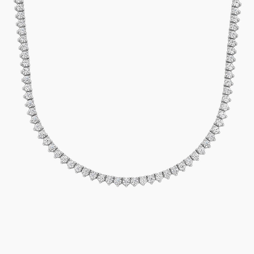 16 in. Perfect Three-Prong Lab Diamond Tennis Necklace (7 ct. tw.)