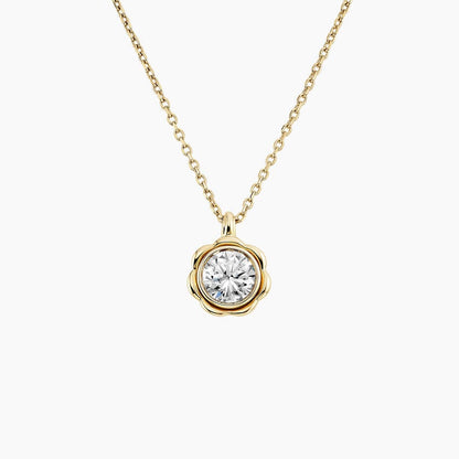 Carbon Capture Lab Diamond Flower Necklace (1/2 ct. tw.)