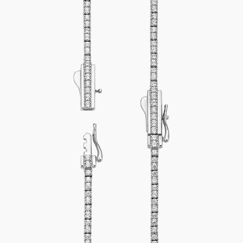 16 in. Perfect Four-Prong Lab Diamond Tennis Necklace (3 ct. tw.) in 14K White Gold