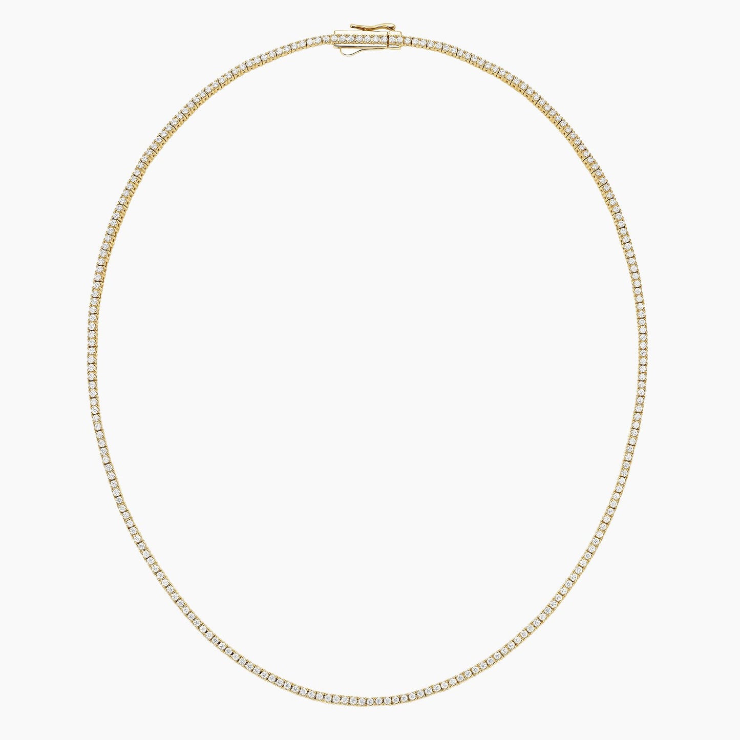 16 in. Perfect Four-Prong Lab Diamond Tennis Necklace (3 ct. tw.) in 14K White Gold