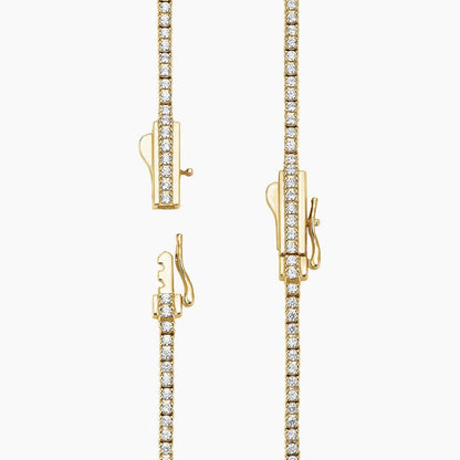 16 in. Perfect Four-Prong Lab Diamond Tennis Necklace (3 ct. tw.) in 14K White Gold