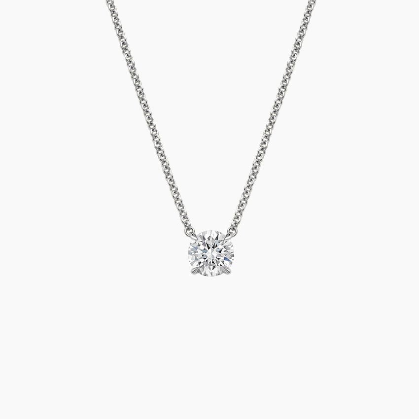 Perfect Solitaire Lab Diamond Pendant (1/2 ct. tw.) in 18K Yellow Gold