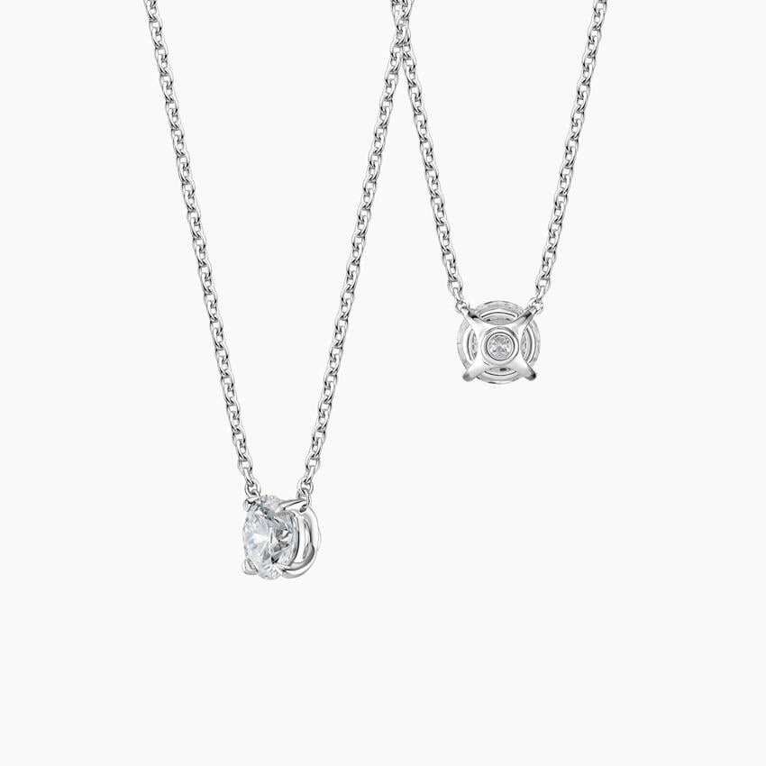 Perfect Solitaire Lab Diamond Pendant (1/2 ct. tw.) in 18K Yellow Gold
