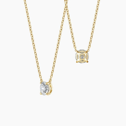Perfect Solitaire Lab Diamond Pendant (1/2 ct. tw.) in 18K Yellow Gold