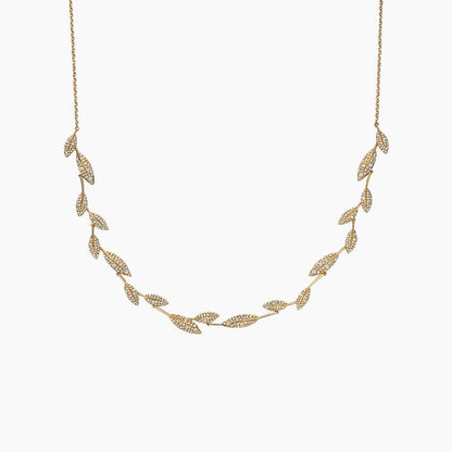Jane Goodall Pavé Olive Branch Lab Diamond Necklace (3 1/4 ct. tw.)
