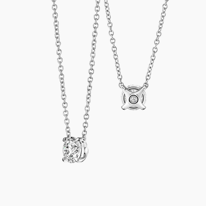 Perfect Solitaire Lab Diamond Pendant (1/2 ct. tw.) in 18K Yellow Gold