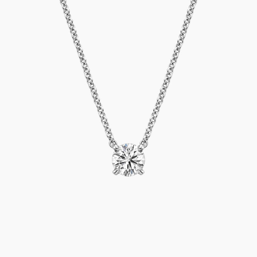 Perfect Solitaire Lab Diamond Pendant (1/2 ct. tw.) in 18K Yellow Gold