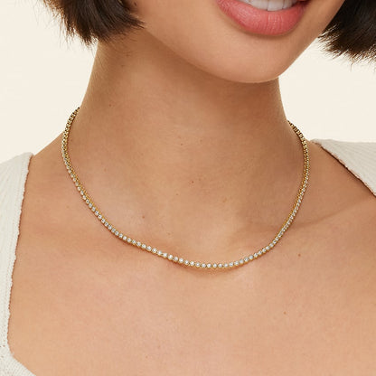 Bezel Lab Diamond Tennis Necklace (3 1/2 ct. tw.)