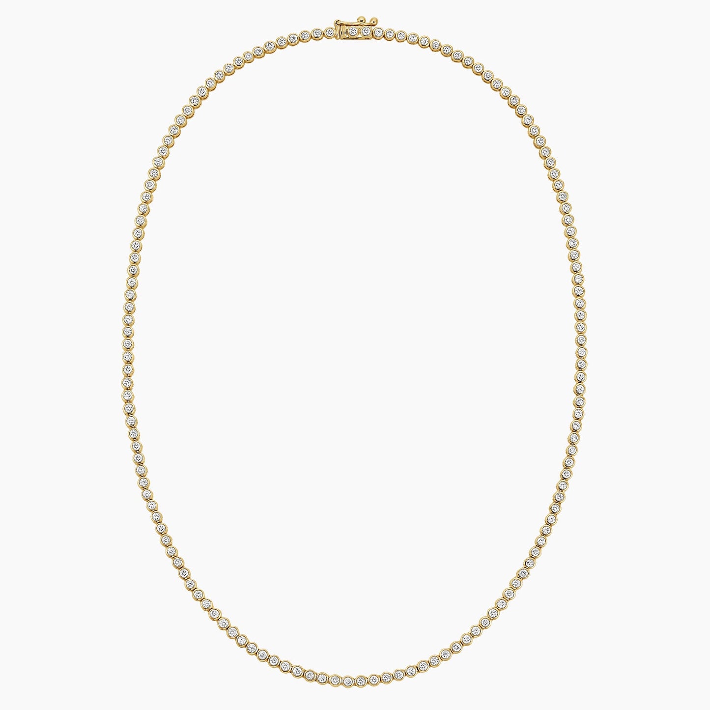 Bezel Lab Diamond Tennis Necklace (3 1/2 ct. tw.)