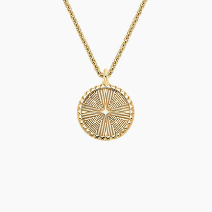 Sun Lab Diamond Medallion Necklace (1/4 ct. tw.)
