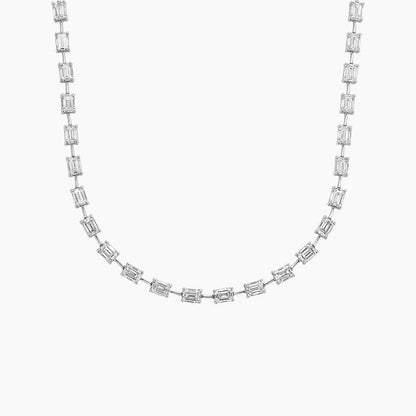 Emerald Cut Lab Diamond Tennis Necklace (5 ct. tw.)