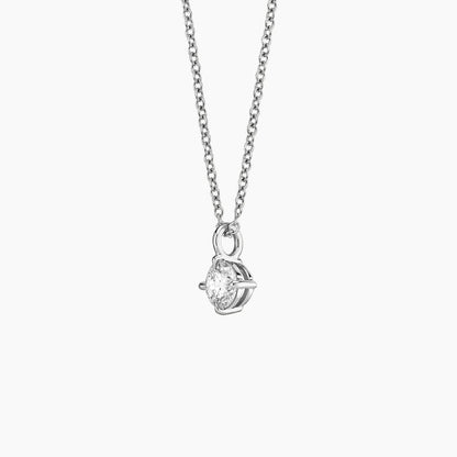 Perfect Compass Point Round Lab Diamond Solitaire Pendant (1/2 ct. tw.)