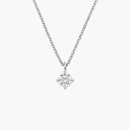 Perfect Compass Point Round Lab Diamond Solitaire Pendant (1/2 ct. tw.)