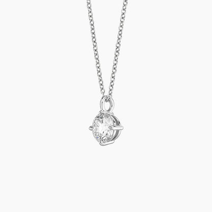 Perfect Compass Point Round Lab Diamond Solitaire Pendant (1 ct. tw.)