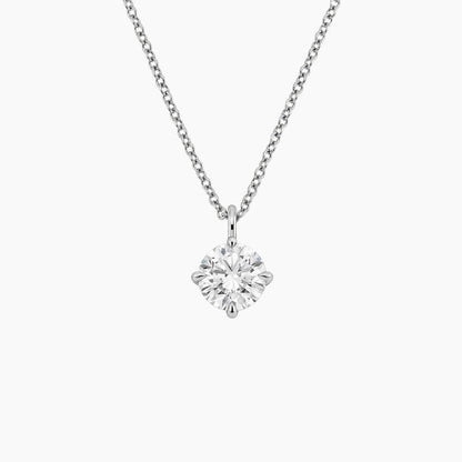 Perfect Compass Point Round Lab Diamond Solitaire Pendant (1 ct. tw.)